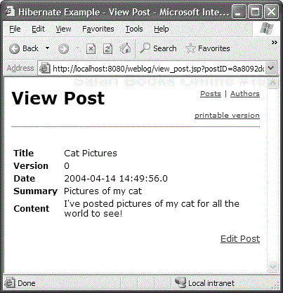 Viewing a Post