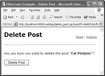 Deleting a Post