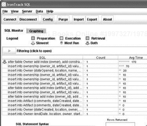 Viewing SQL Statements