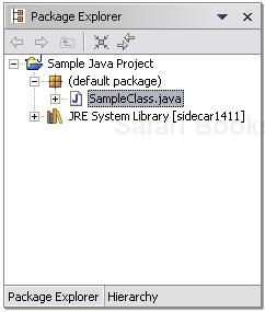 Package Explorer showing the workspace contents