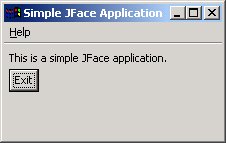 Simple JFace application