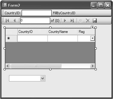 Form with Search ToolStrip Added by the Designer