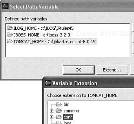 Defining and using a path variable for linked folders.