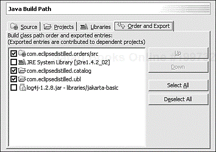 Configuring order and export of libraries for com.eclipsedistilled.orders.