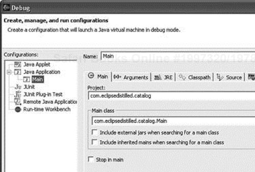 Create a launch configuration for your application.