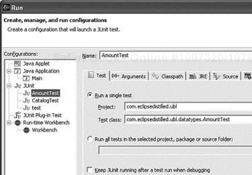 Optional configuration of JUnit runtime parameters.