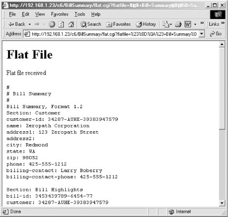 Base functionality of the CGI script