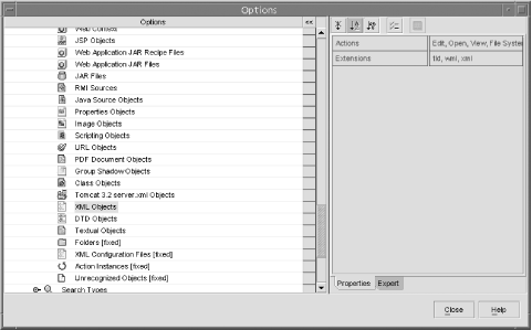 Adding a file type to XML editing