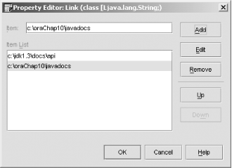 Adding Javadoc links