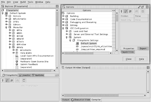 Showing the system filesystem in the Explorer