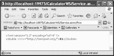 Invoking the Pow( ) method