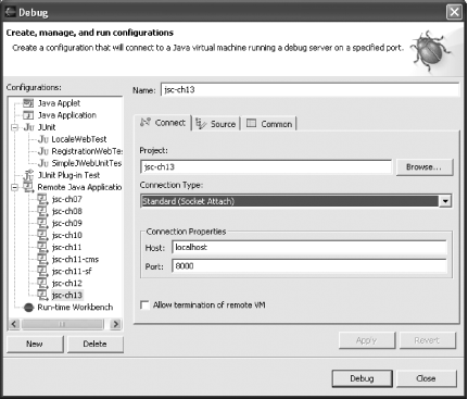 Configuring Eclipse for debugging