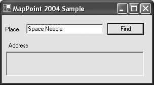 Find Place sample application