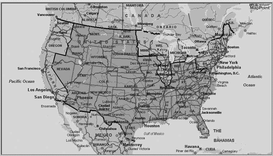 U.S. presidential election results as a territory map