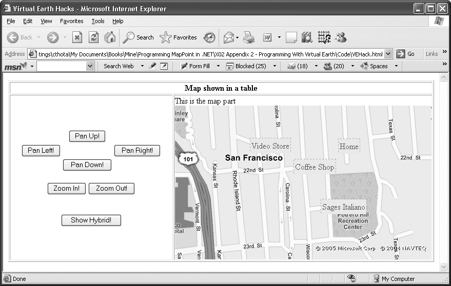 Displaying pushpins from an RSS feed (Color Plate 14)