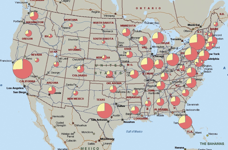 (Figure 3-7).Sized pie chart map