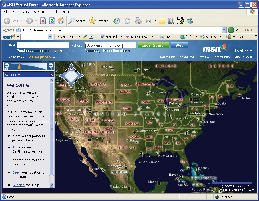 (Figure 11-1).Virtual Earth map