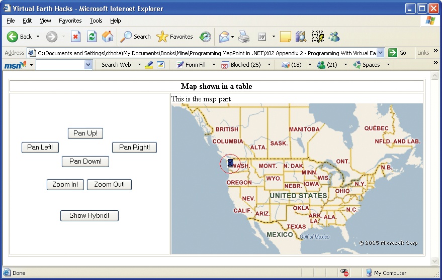 (Figure 11-6).Pushpin added using the AddPushpin method