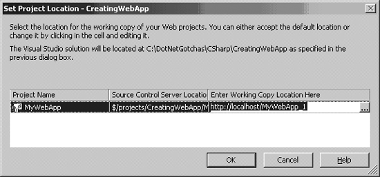 Error opening a Web App