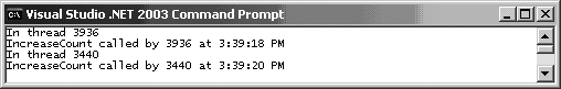 Output after change shown in Example 7-9