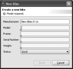 Create new bike