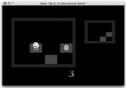 Stella for Mac OS X running the very addictive QB