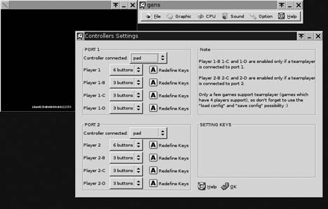 Mapping Genesis controller buttons to your keyboard in Gens