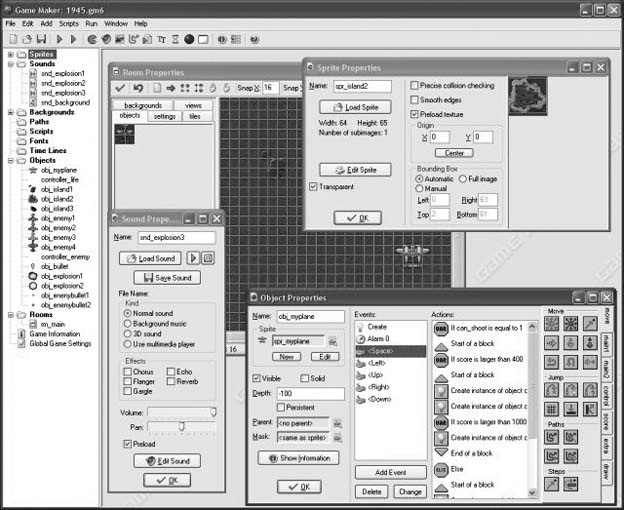 Game Maker’s interface