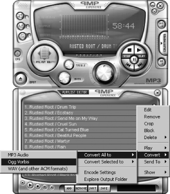 Converting MP3 audio files to Ogg Vorbis using QCD