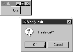 Quitter, with askokcancel dialog