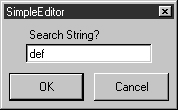 Find pop-up dialog