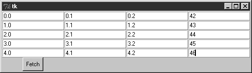 A larger grid of input fields