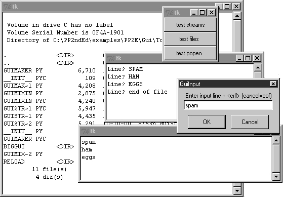 guiStreams routing streams to pop-up windows