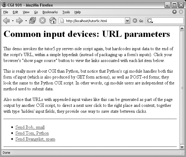 Hyperlinks page created by tutor5c.html