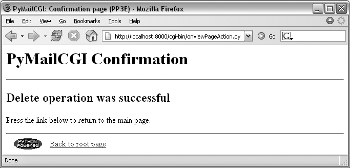 PyMailCGI delete confirmation