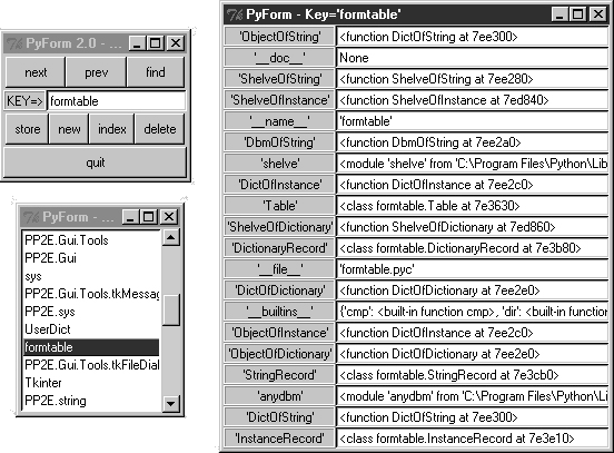 FormGui browsing sys.modules (viewsysmod)