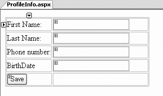 Profile table