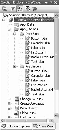 Themes and skinsenablingskins in your project