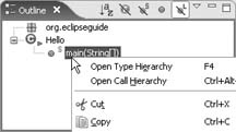 Right-click in the content area for the context menu.