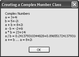 Working with complex numbers in VB 2005