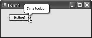 A balloon-shaped tooltip