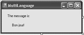 The French-language interface