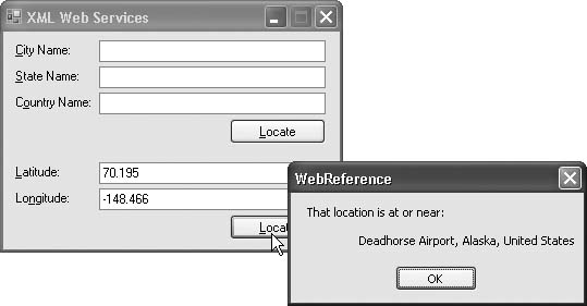 Converting latitude and longitude into a place name