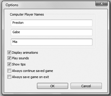 A simple input field (text box), which allows you to type a small bit of text; right-click to display Cut, Copy, Paste, Delete, and Select All