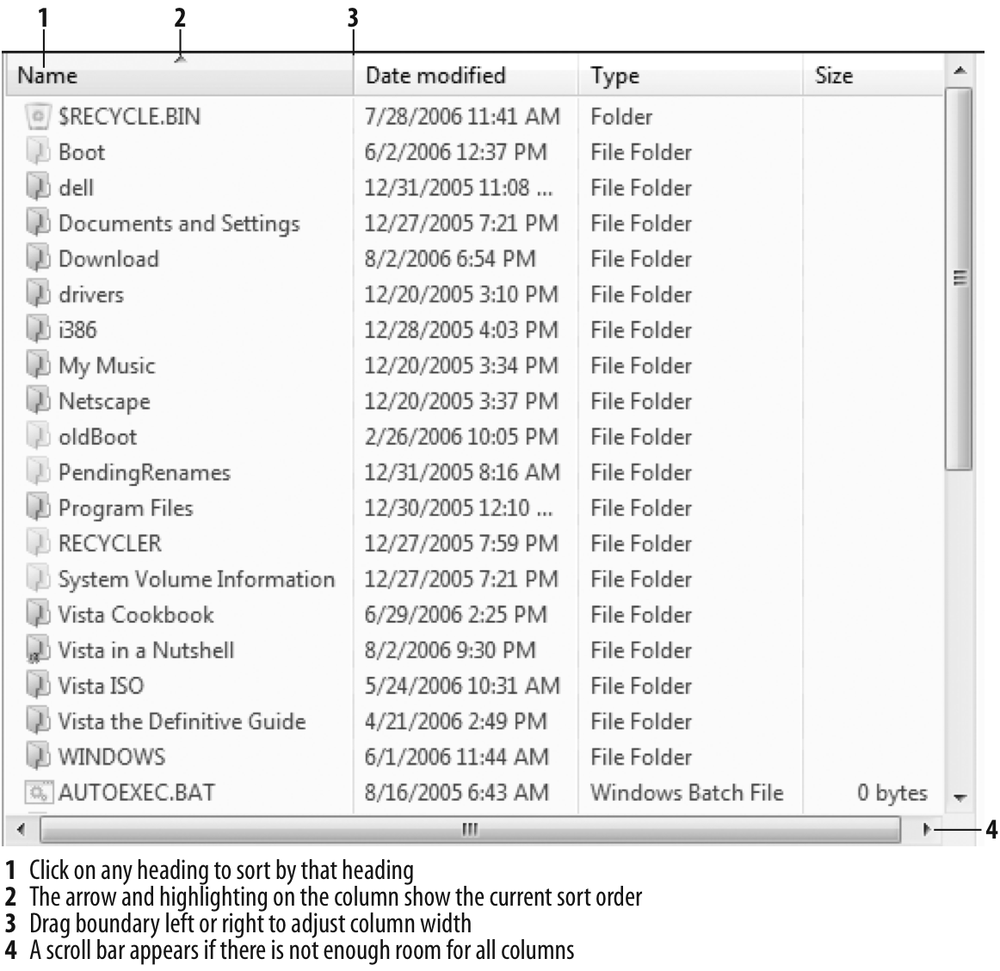 ListView controls