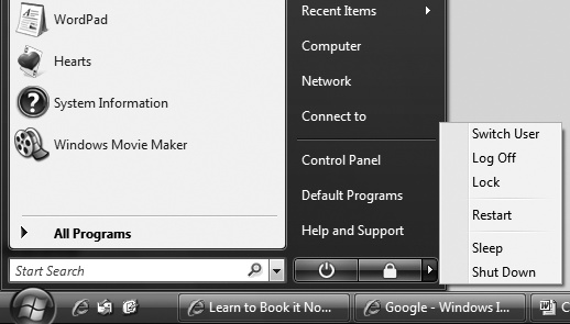 Windows Vista’s new shutdown options