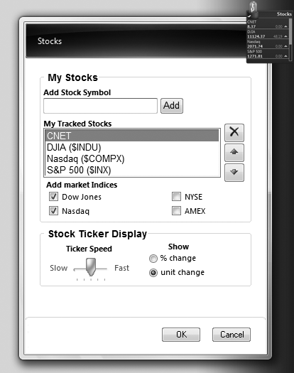 Customizing how a Gadget works