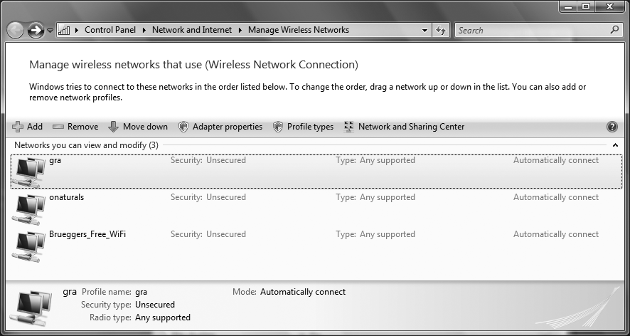 Managing multiple wireless networks