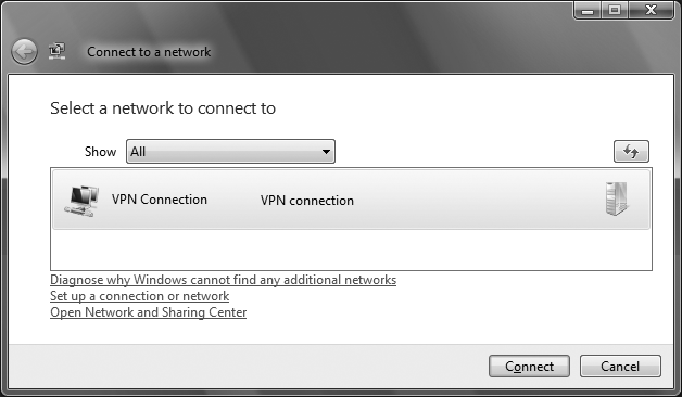 Connecting to a VPN