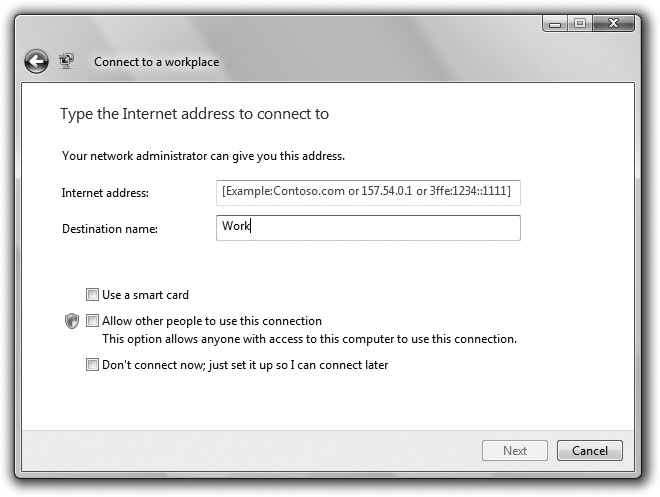 Setting up a VPN